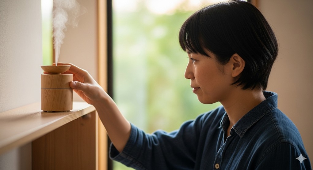 置き場所を鼻に近い高さに変える